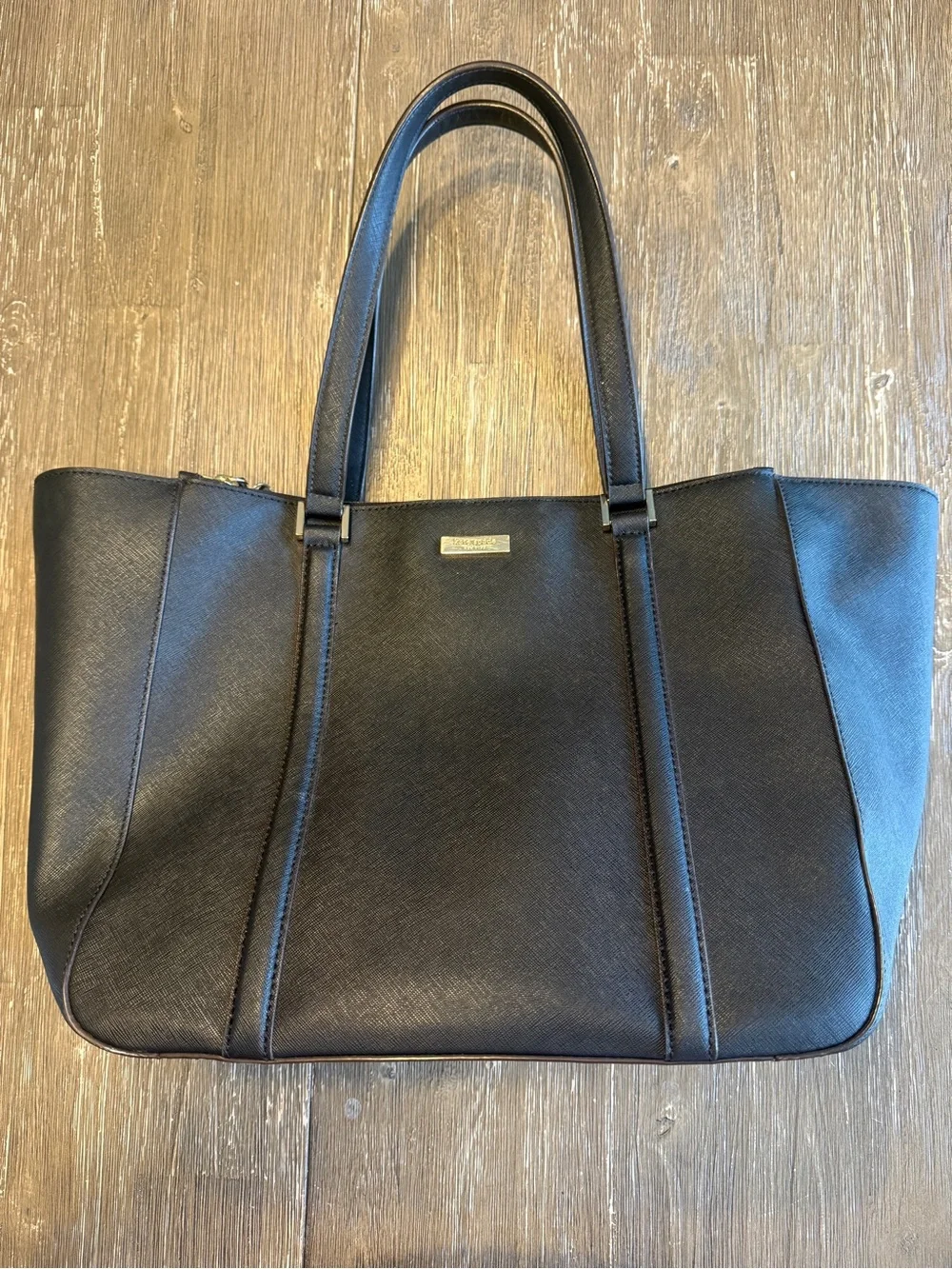 Kate Spade Newbury Lane Dally Black Saffiano Leather Tote